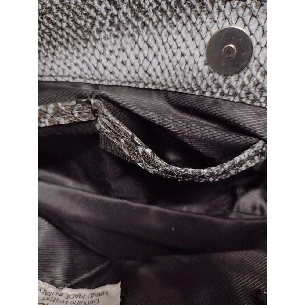 Perlina black, gray and white handbag